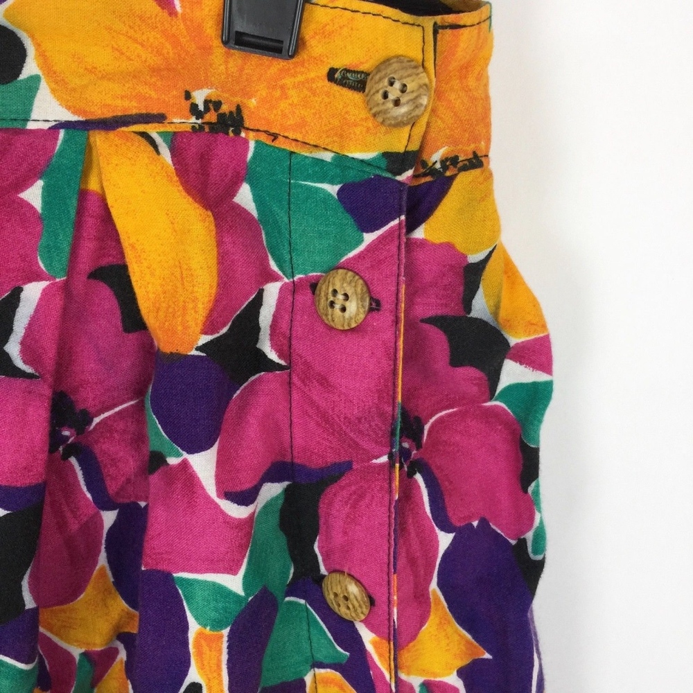 Woolrich Skirt 14 Floral Vintage Midi Button Down - Picture 2 of 8